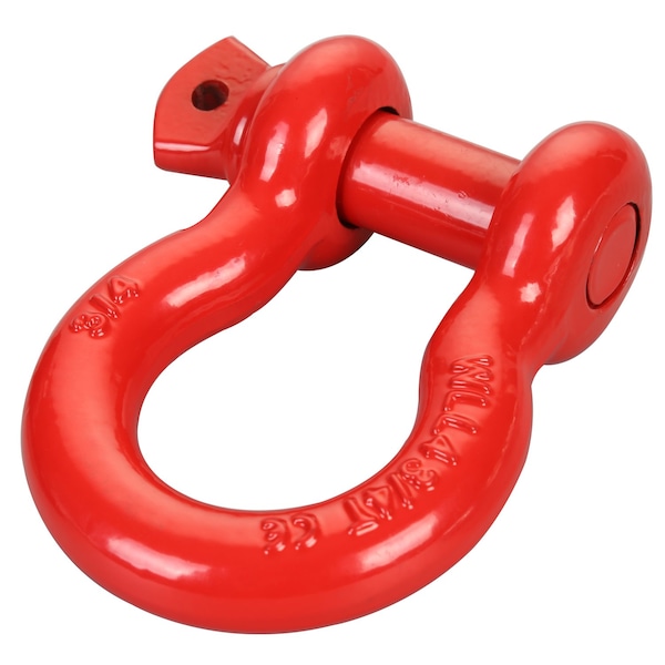 Bulldog Winch 3/4 in. Shackle 9.5k WLL red powder coat 20448 - main